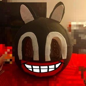 Cartoon cat mascot head